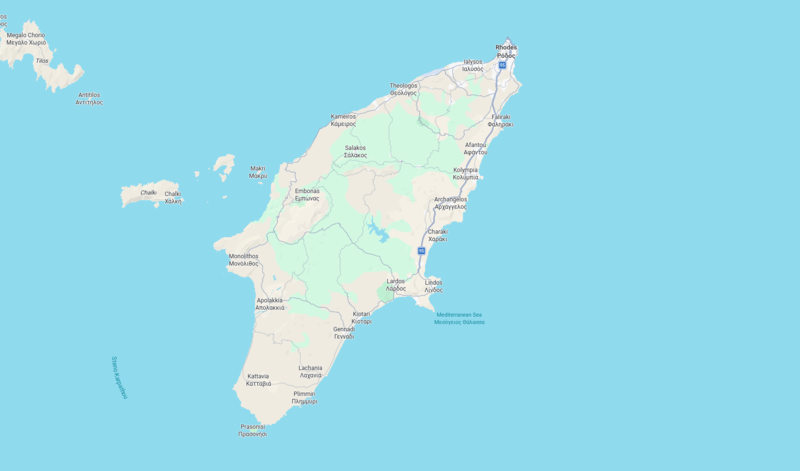 Rhodes map